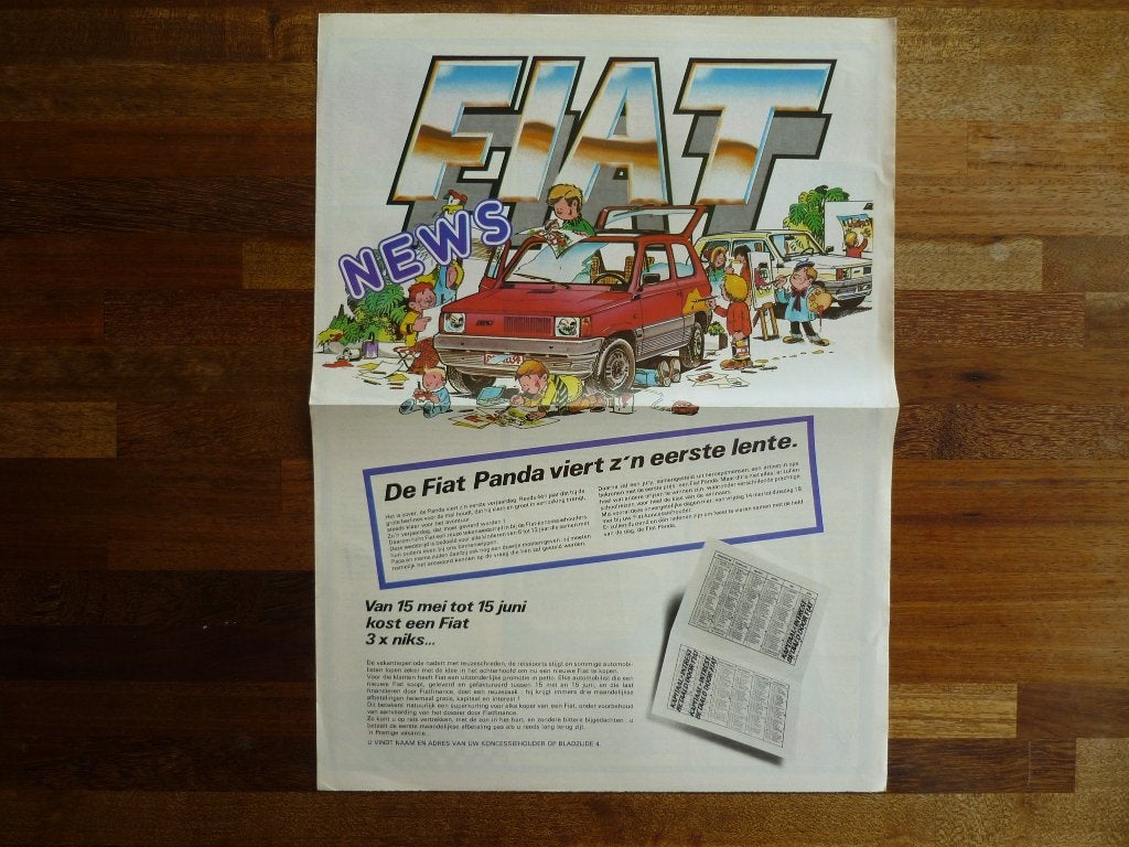 Fiat nieuws o.a Panda (1982, België-Ned.), Ophalen of Verzenden, Nieuw, Overige merken