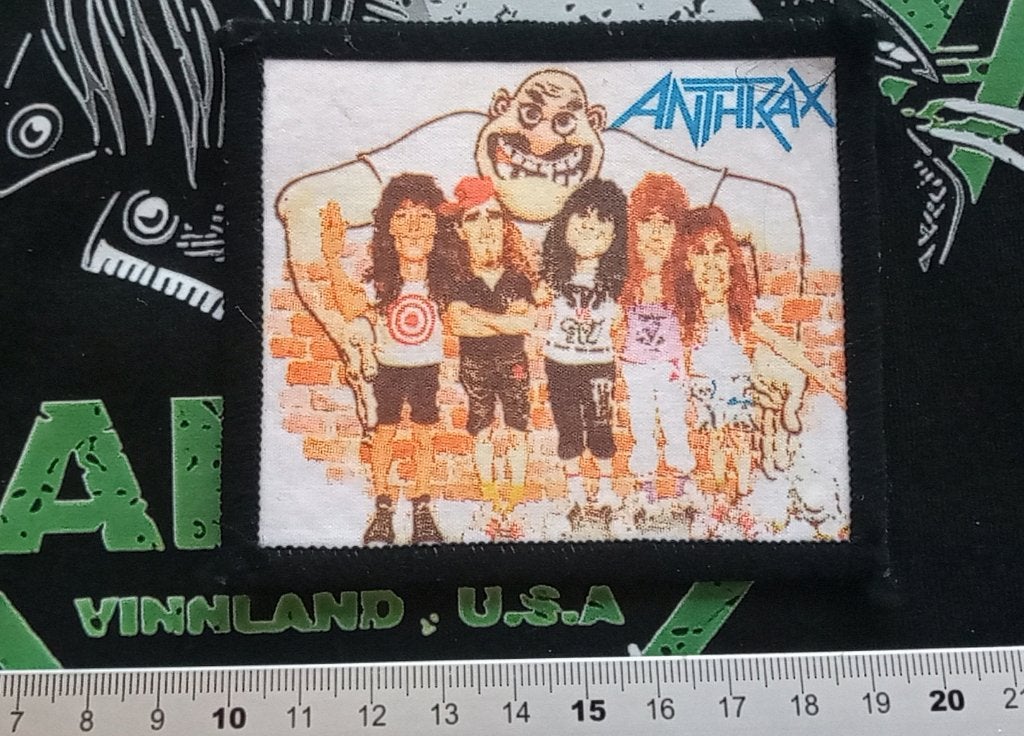Anthrax zeldzame vintage State of Euphoria 1988 patch a13, Verzenden, Nieuw, Kleding