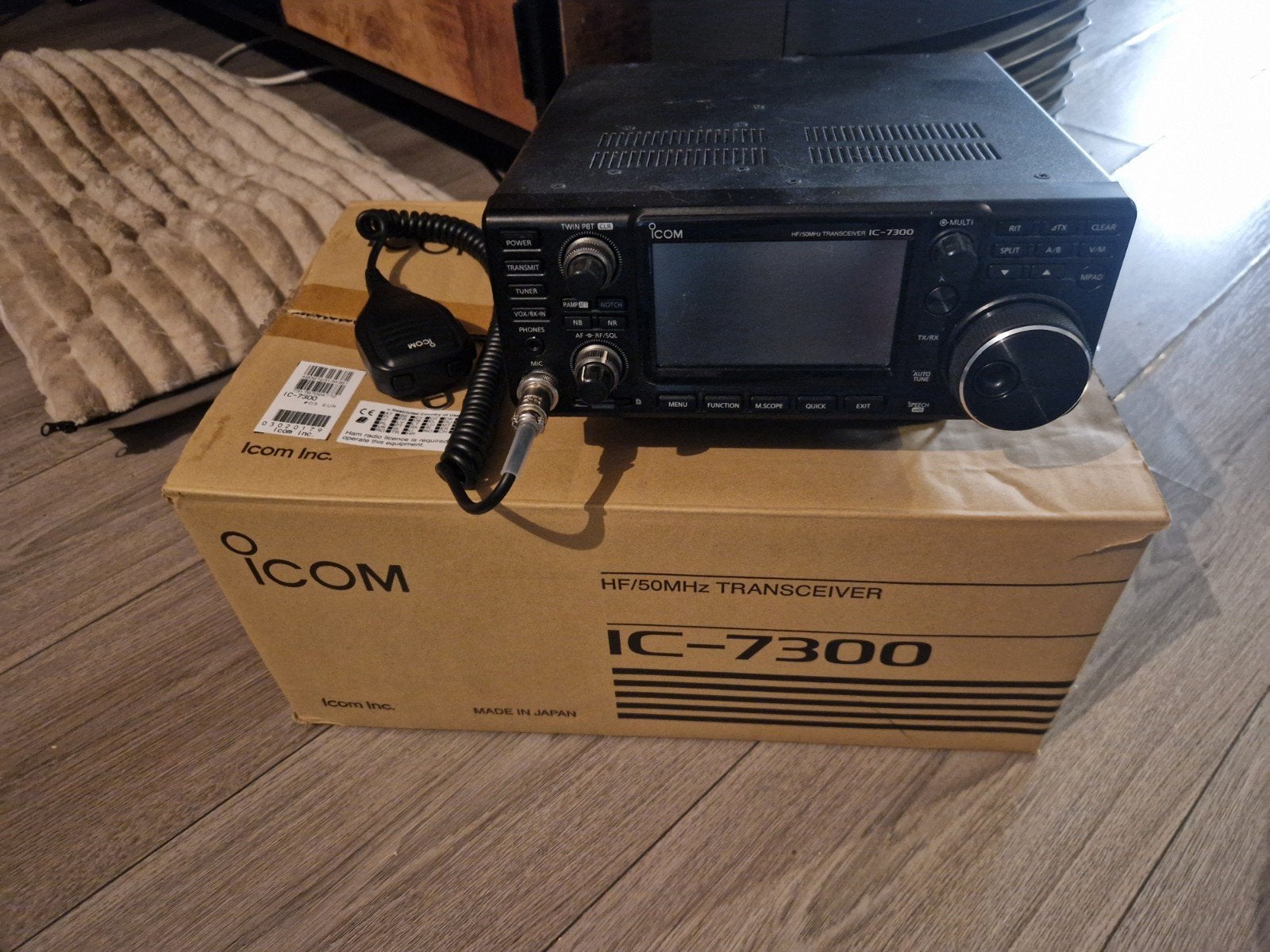 Icom IC-7300 HF/50MHz Transceiver met microfoon, Ophalen of Verzenden, Gebruikt