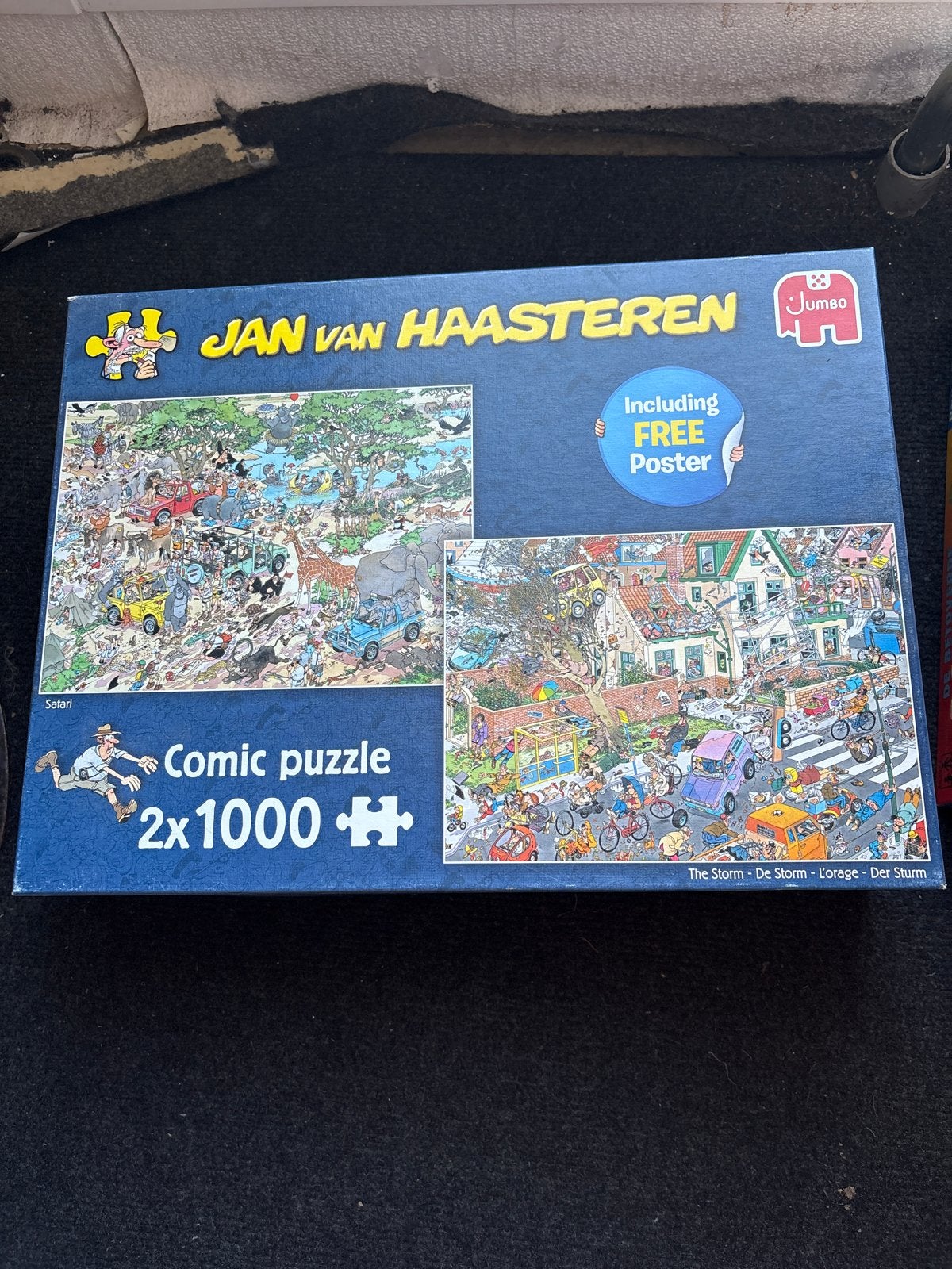 Jan van Haasteren Comic Puzzel 2x1000 Stukjes, Hobby en Vrije tijd, Ophalen of Verzenden, 500 t/m 1500 stukjes, Zo goed als nieuw