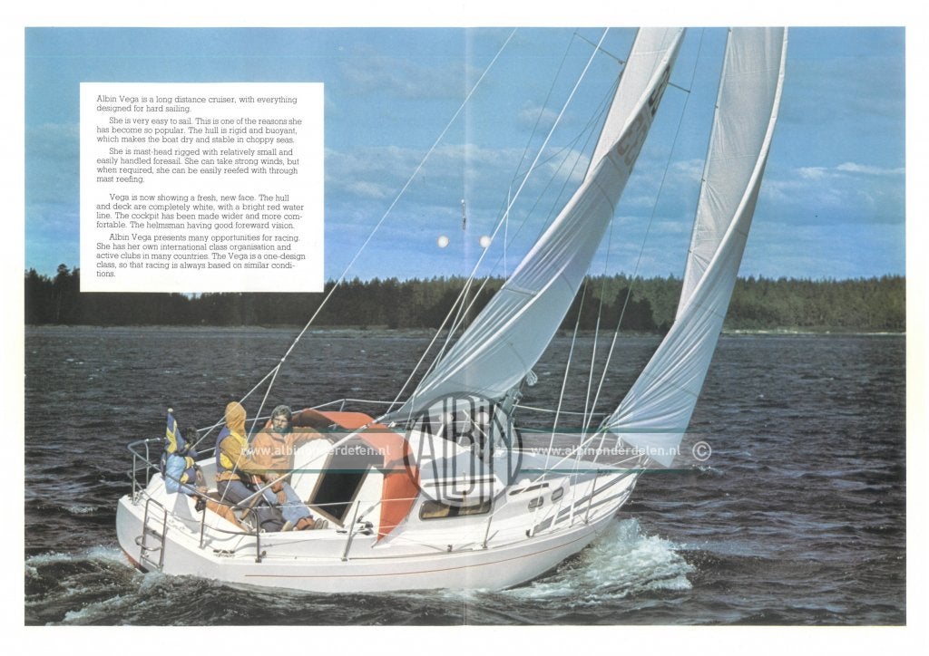 Albin Vega, Gebruikt, Binnenboordmotor, 1.80 meter, Tourjacht of cruiser