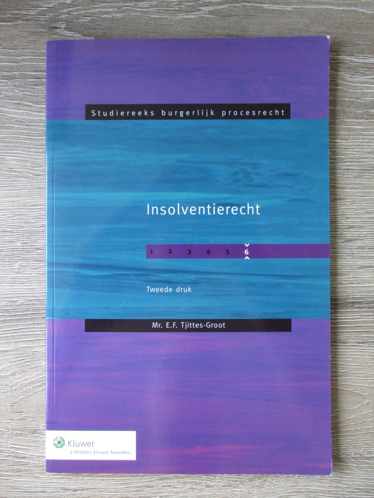 Insolventierecht - Tjittes-Groot, Ophalen of Verzenden, Alpha, Gelezen, HBO