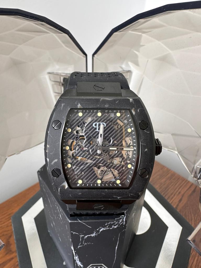 Origineel Philipp Plein The $keleton horloge PWBAA0221, Staal, Polshorloge, Overige materialen, Zo goed als nieuw