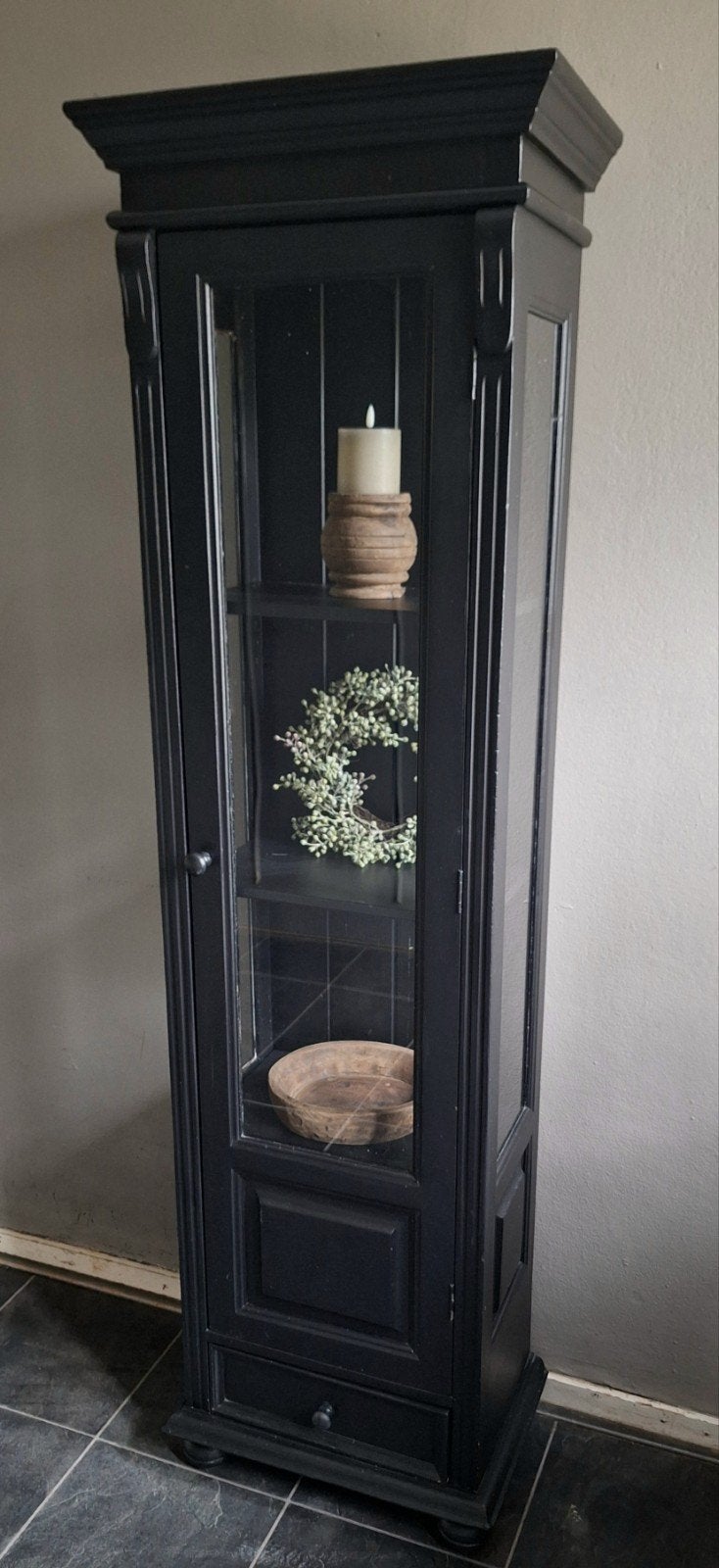 Superleuk vitrinekastje, Ophalen, Minder dan 50 cm, Grenenhout, 150 tot 200 cm