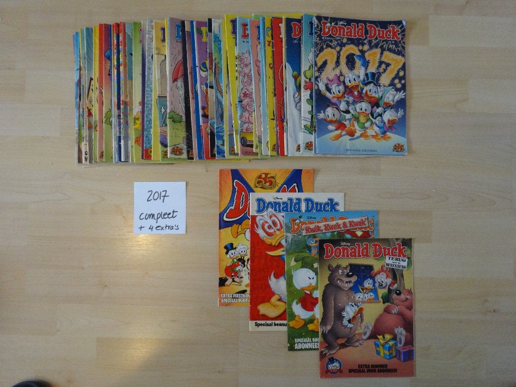 Donald Duck jaargang 2017 – compleet + 4 extra’s, Complete serie of reeks, Ophalen of Verzenden, Zo goed als nieuw