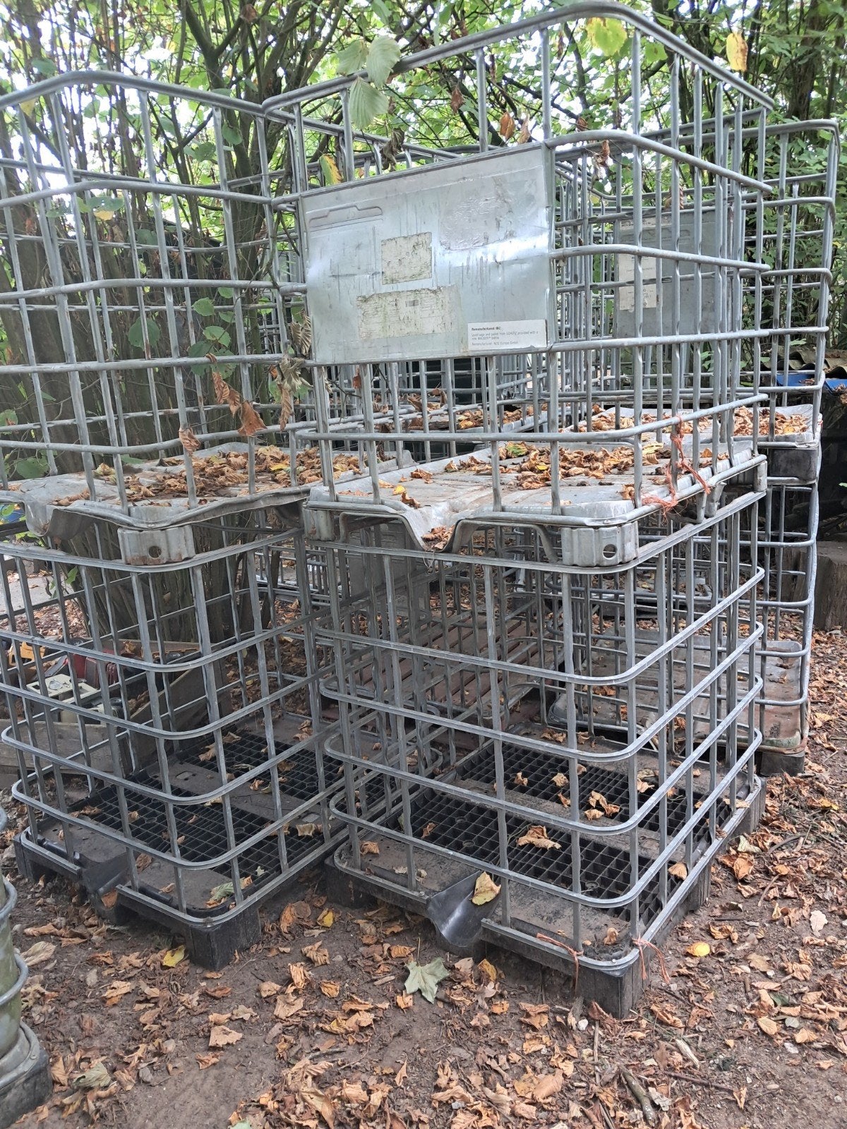 IBC met metalen kooi, Doe-het-zelf en Verbouw, Ophalen, Gebruikt, 100 cm of meer, 60 cm of meer