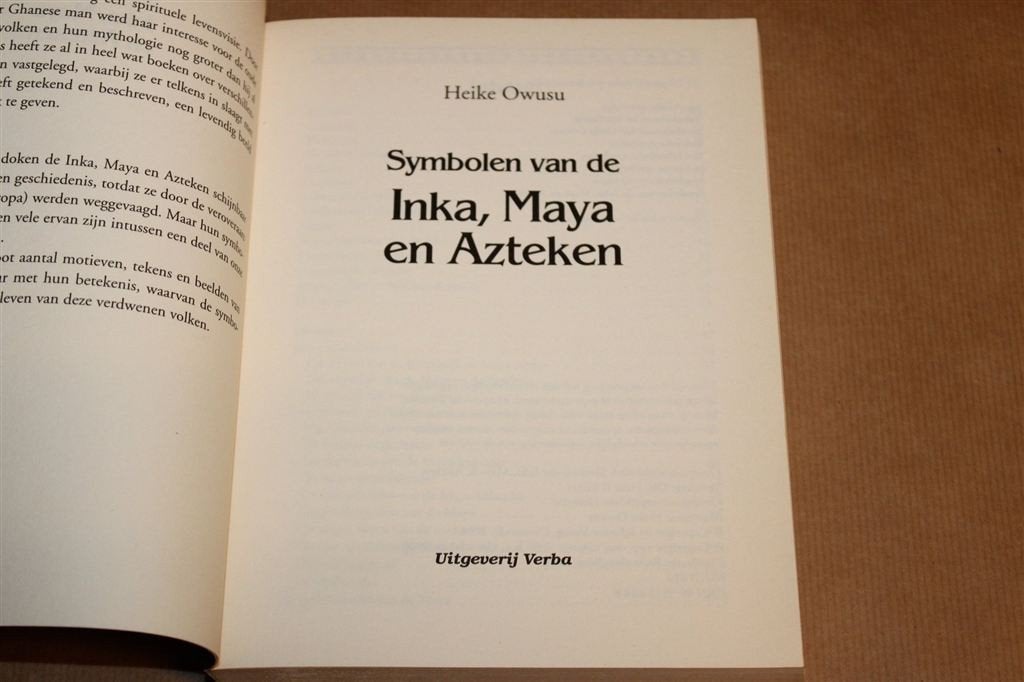 Symbolen van de Inka, Maya en Azteken — Betekenis Motieven, Ophalen of Verzenden, Gelezen, Europa