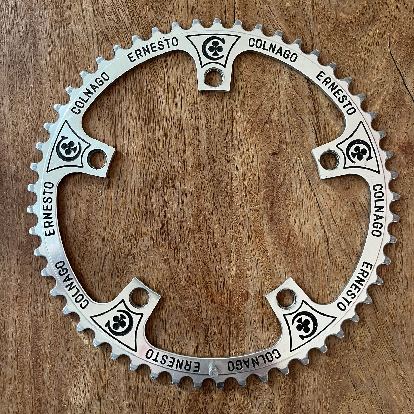 Vintage Campagnolo Colnago kettingblad 53, Crankstel of Pedalen, Gebruikt, Ophalen of Verzenden, Aluminium