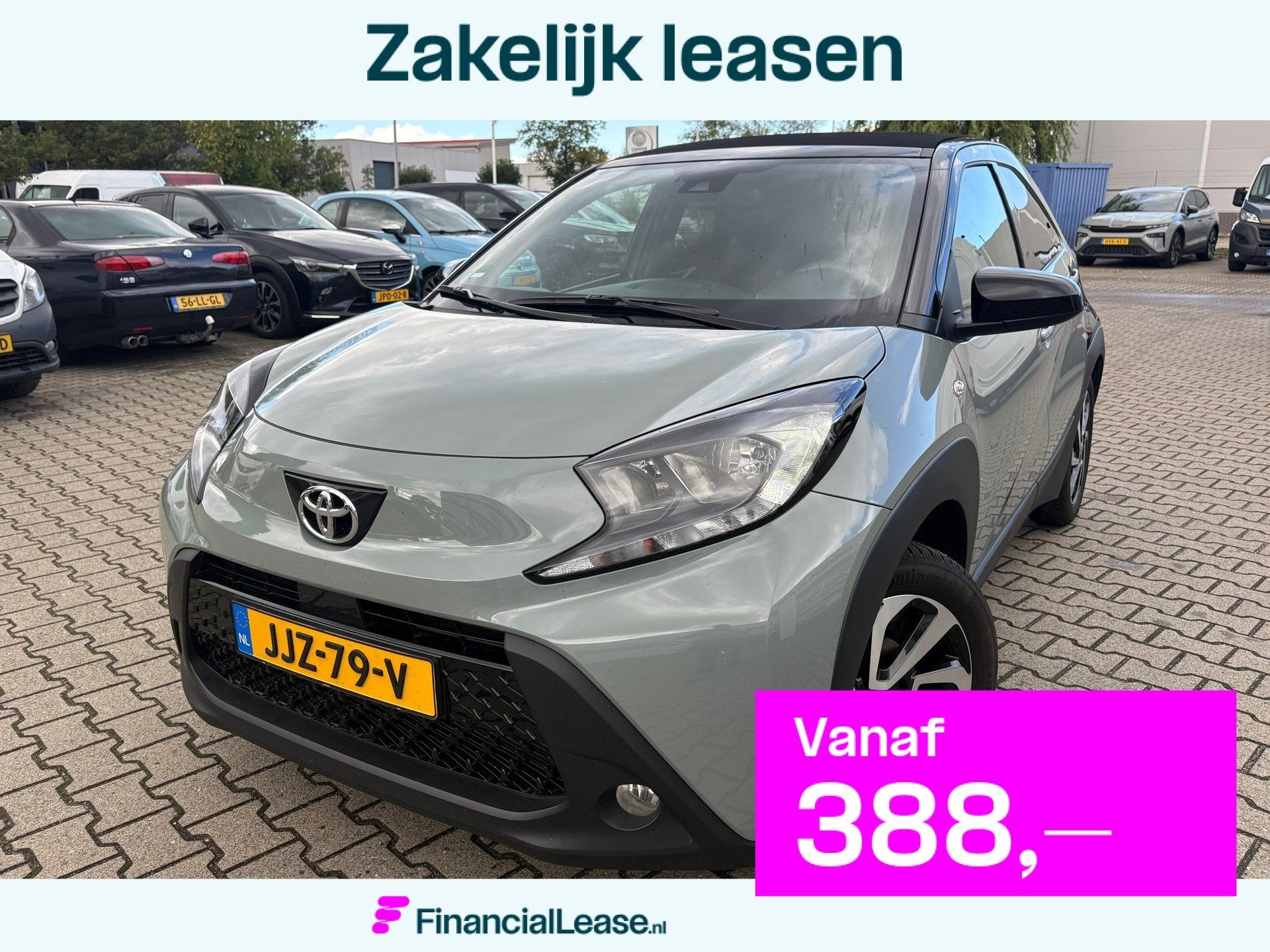 Toyota Aygo X 1.0 VVT-i S-CVT Envy CABRIO (RIJKLAARPRIJS/BOV, 12 maanden, Stof, Gebruikt, 4 stoelen