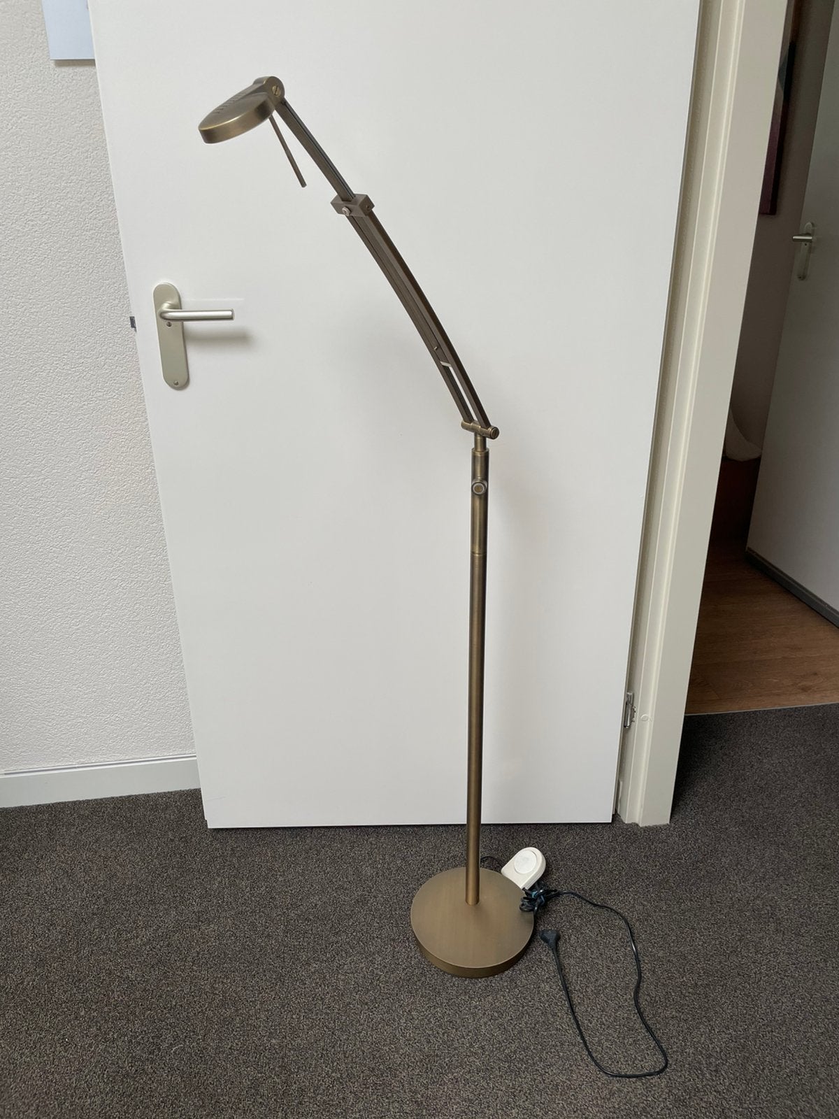 Bronzen lamp, Ophalen, Zo goed als nieuw, Minder dan 100 cm