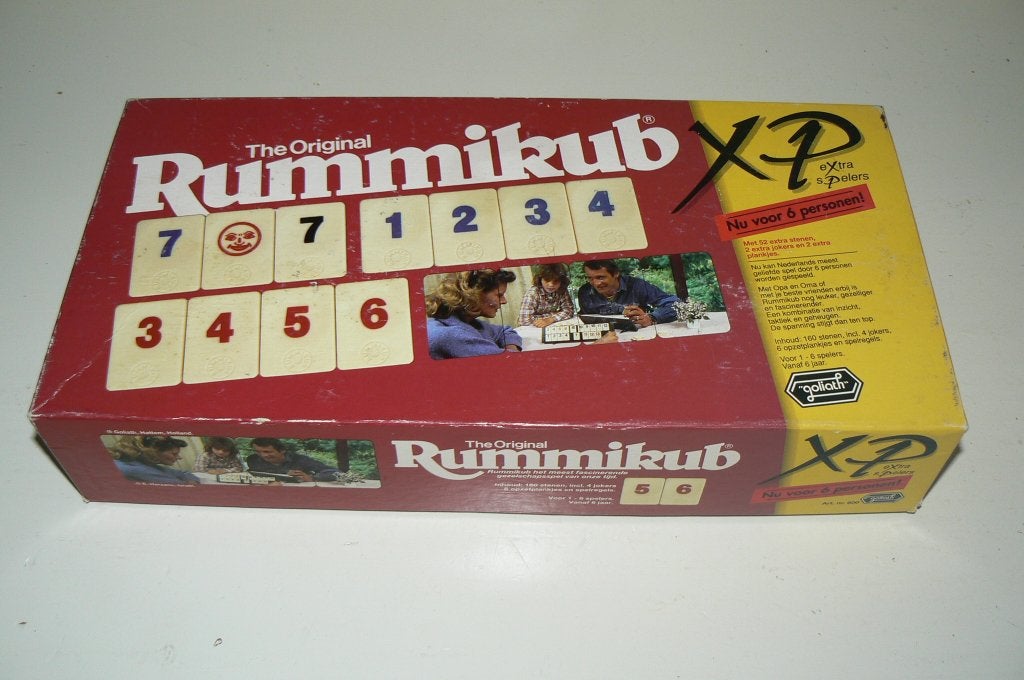 The Original Rummikub XP. Voor 6 spelers met grote stenen., Een of twee spelers, Ophalen of Verzenden, Gebruikt, Goliath