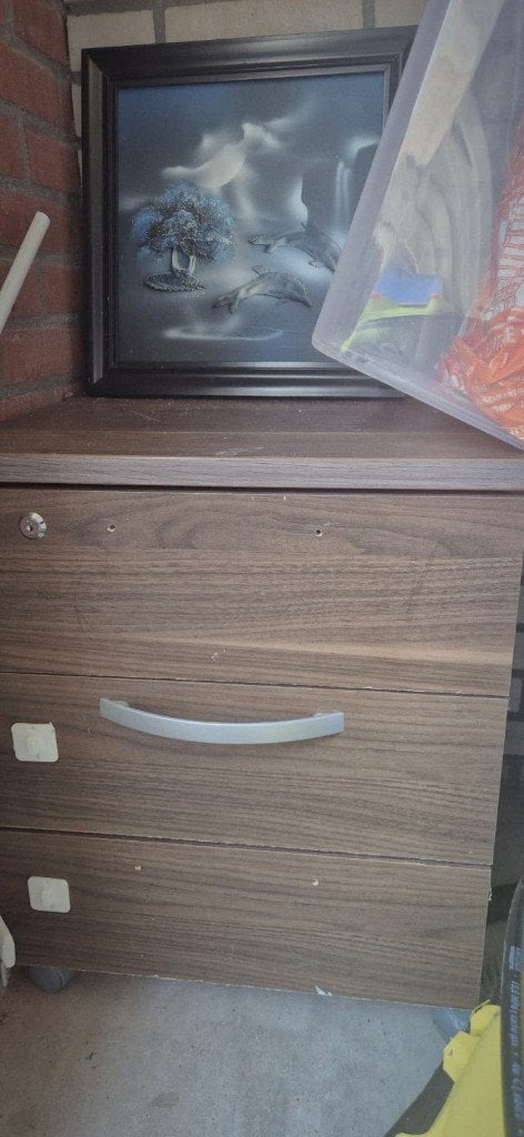 Side table, Ophalen, Gebruikt, Complete wood, 25 tot 50 cm