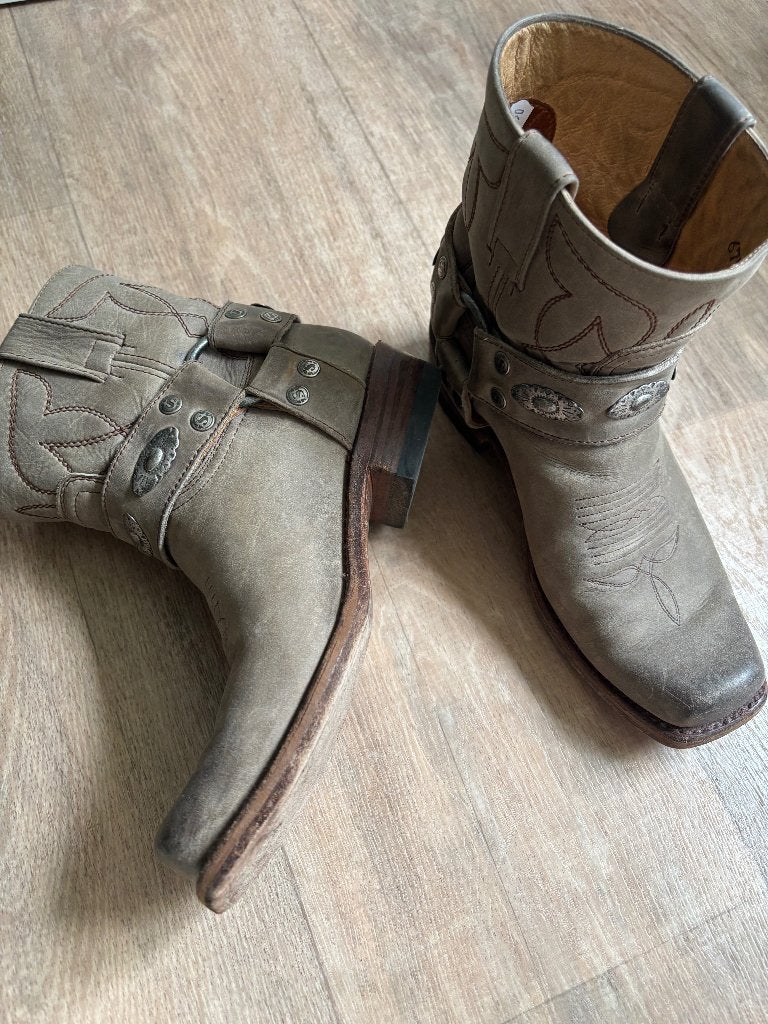 cowboylaarzen, Sendra, Beige, Lage of Enkellaarzen, Ophalen of Verzenden