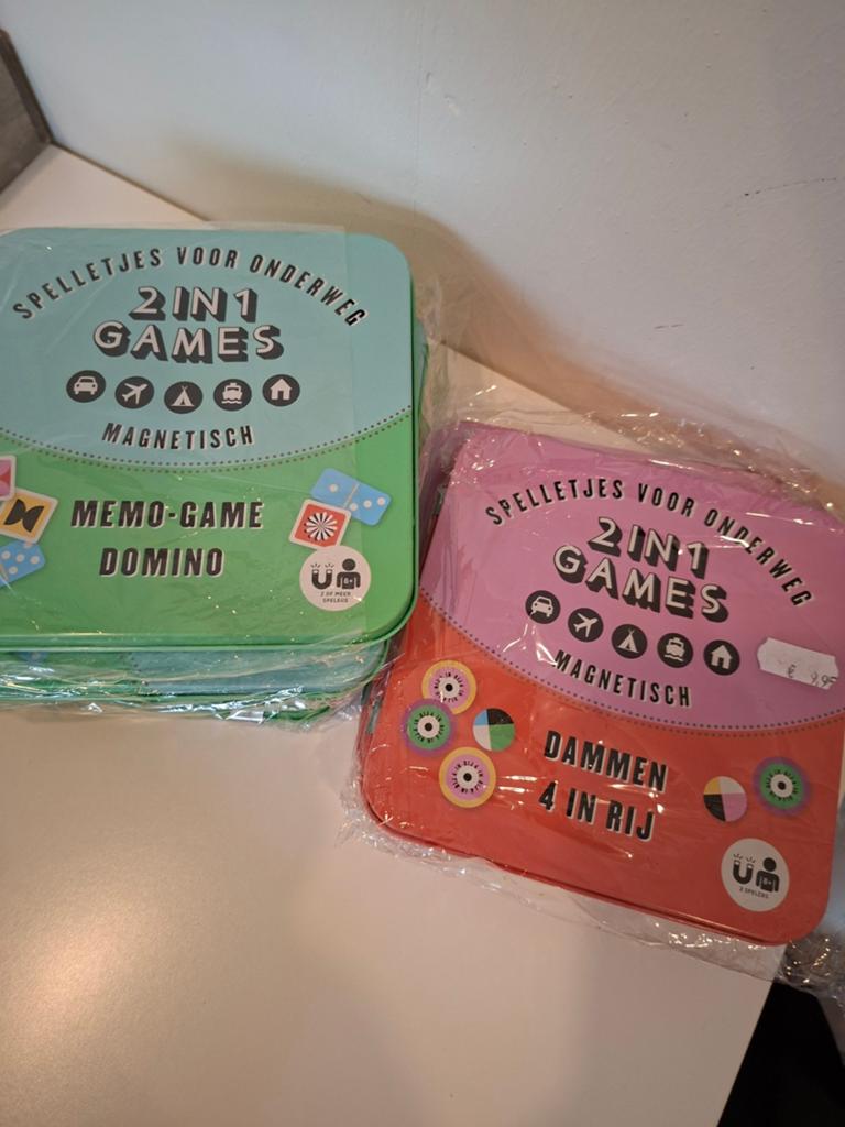 2-in-1 Magnetische Reisspellen: Memo-Game & Domino, Nieuw, Ophalen of Verzenden, Imagebooks, Vijf spelers of meer