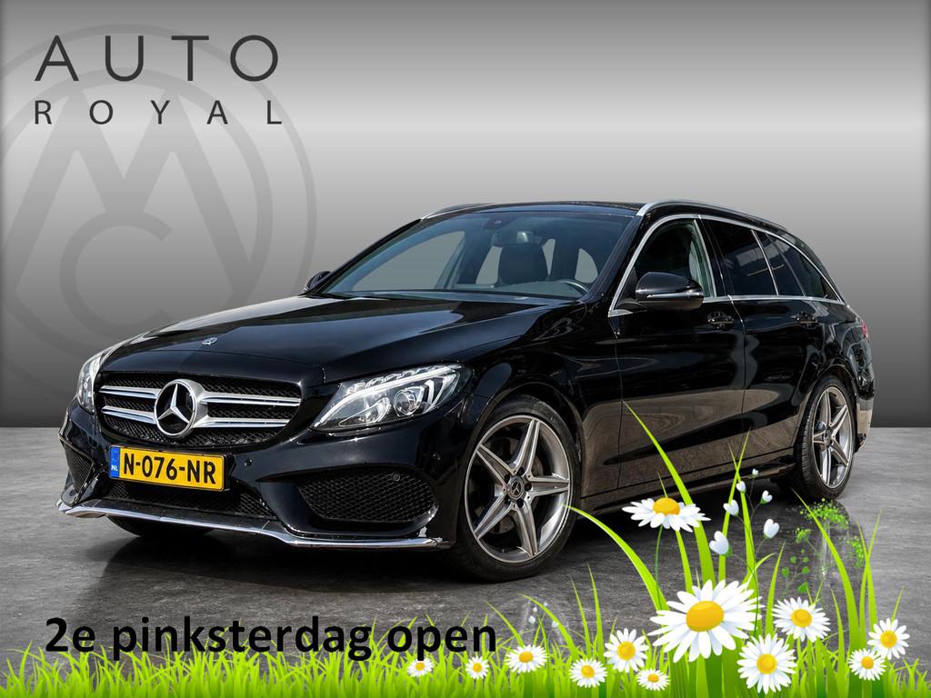 Mercedes-Benz C-klasse Estate 200 CDI Sport Edition, Auto's, Mercedes-Benz, 4 cilinders, Zwart, Leder, Diesel