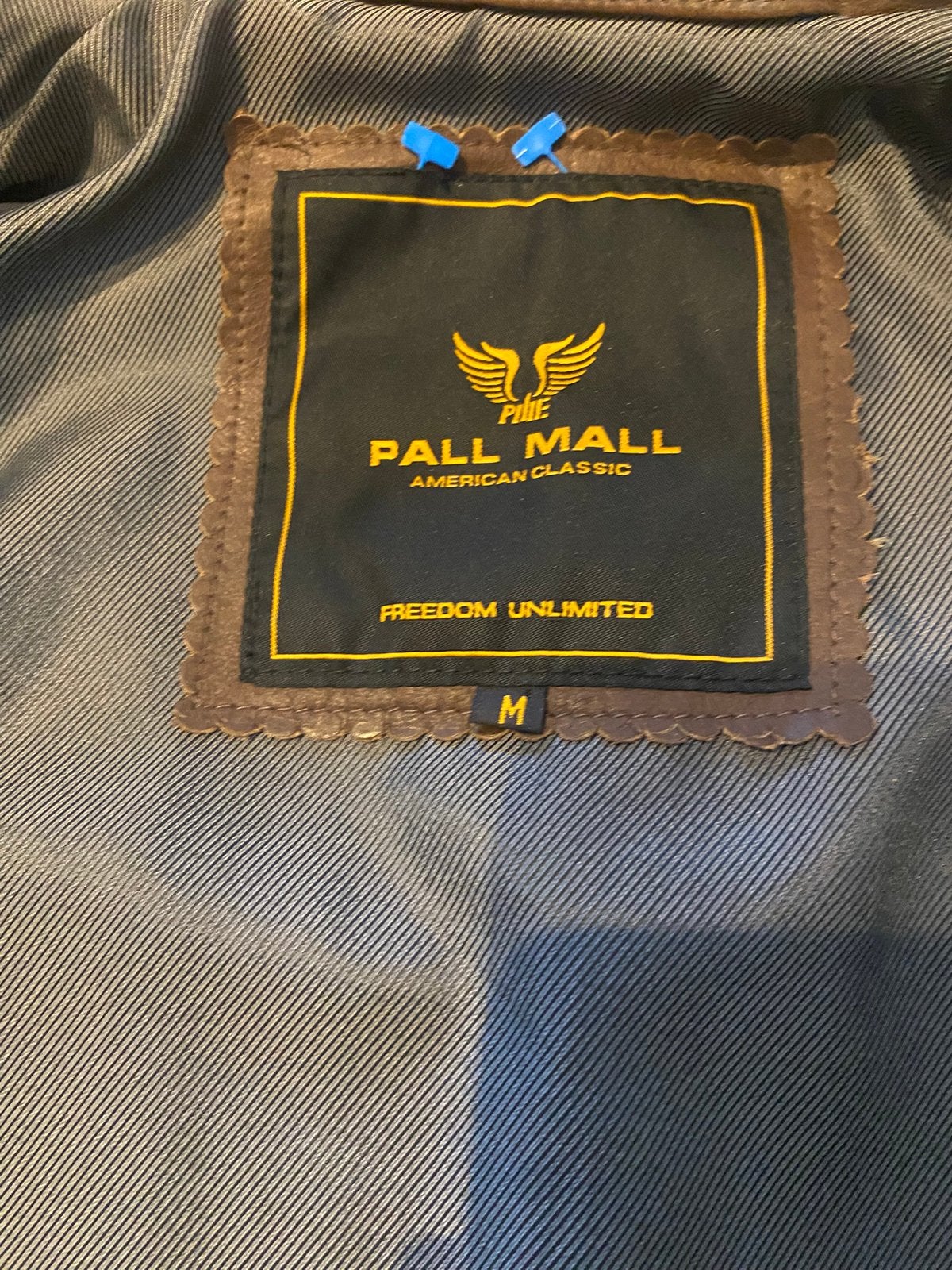 Pall Mall leren jas - Maat M, Kleding | Heren, Ophalen of Verzenden, Zo goed als nieuw, Maat 48/50 (M), Bruin