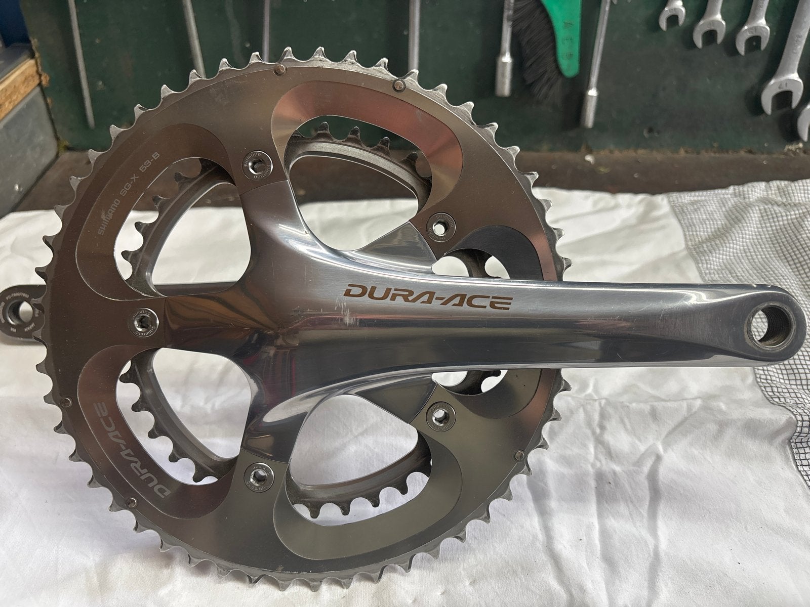 Shimano Dura-Ace Crankstel SG-X 53-39, Ophalen of Verzenden, Zo goed als nieuw, Racefiets, Crankstel of Pedalen