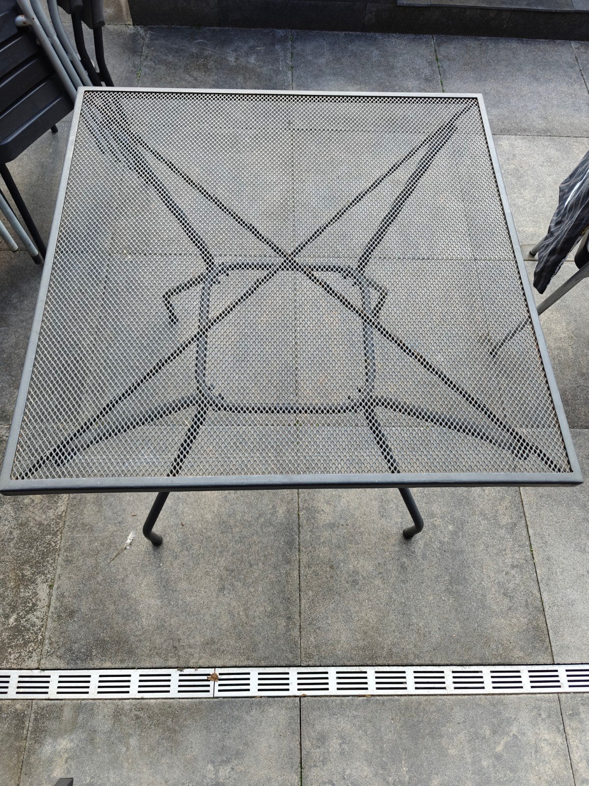 Tuintafel vierkant Ijzer 80x80cm, Ophalen of Verzenden