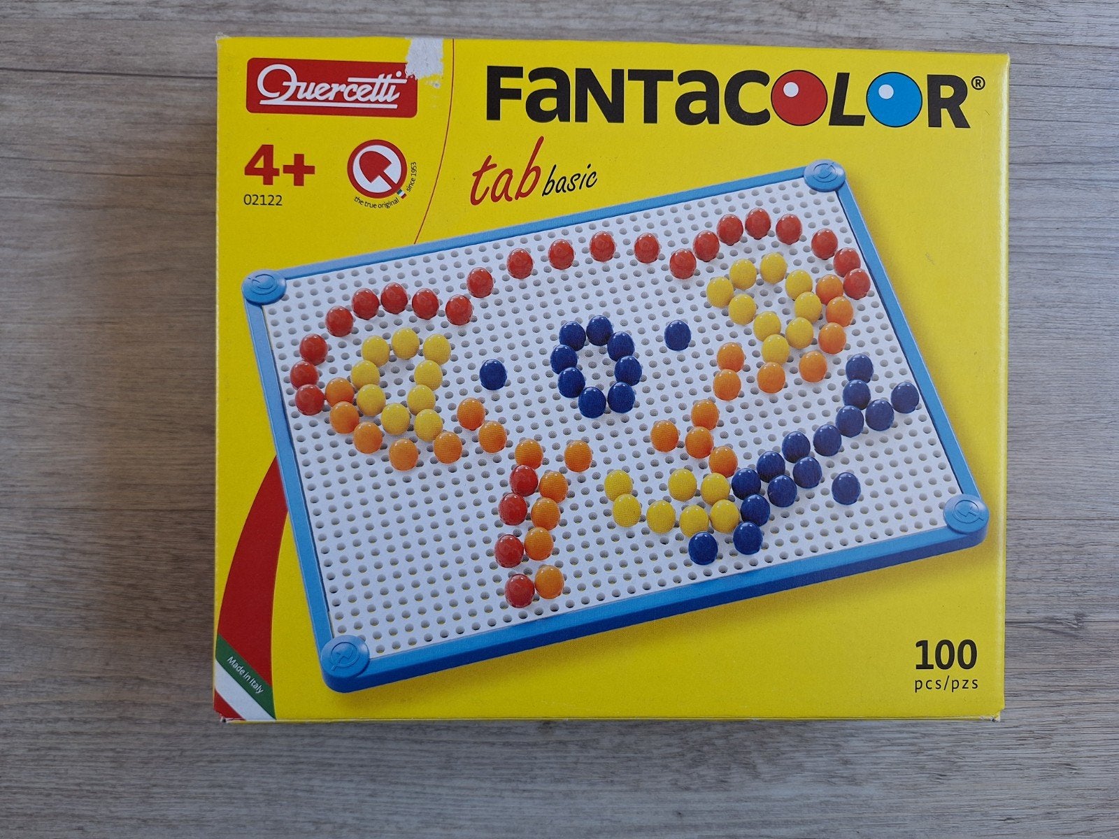 Quercetti Fantacolor Basic Steekmozaïek, Ophalen of Verzenden, Zo goed als nieuw, Knutselen