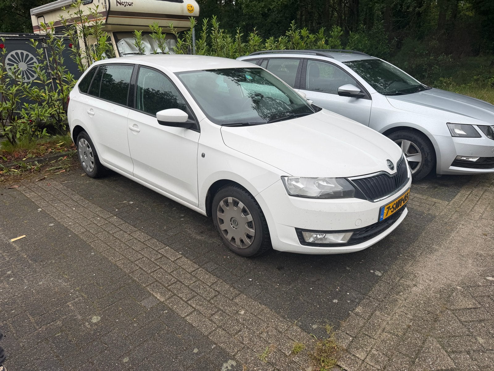 Skoda Rapid 1.2 TSI 63KW Spaceback H5 2014 Wit, Auto's, Skoda, Particulier, Rapid, Benzine, B, Hatchback, Handgeschakeld, Origineel Nederlands