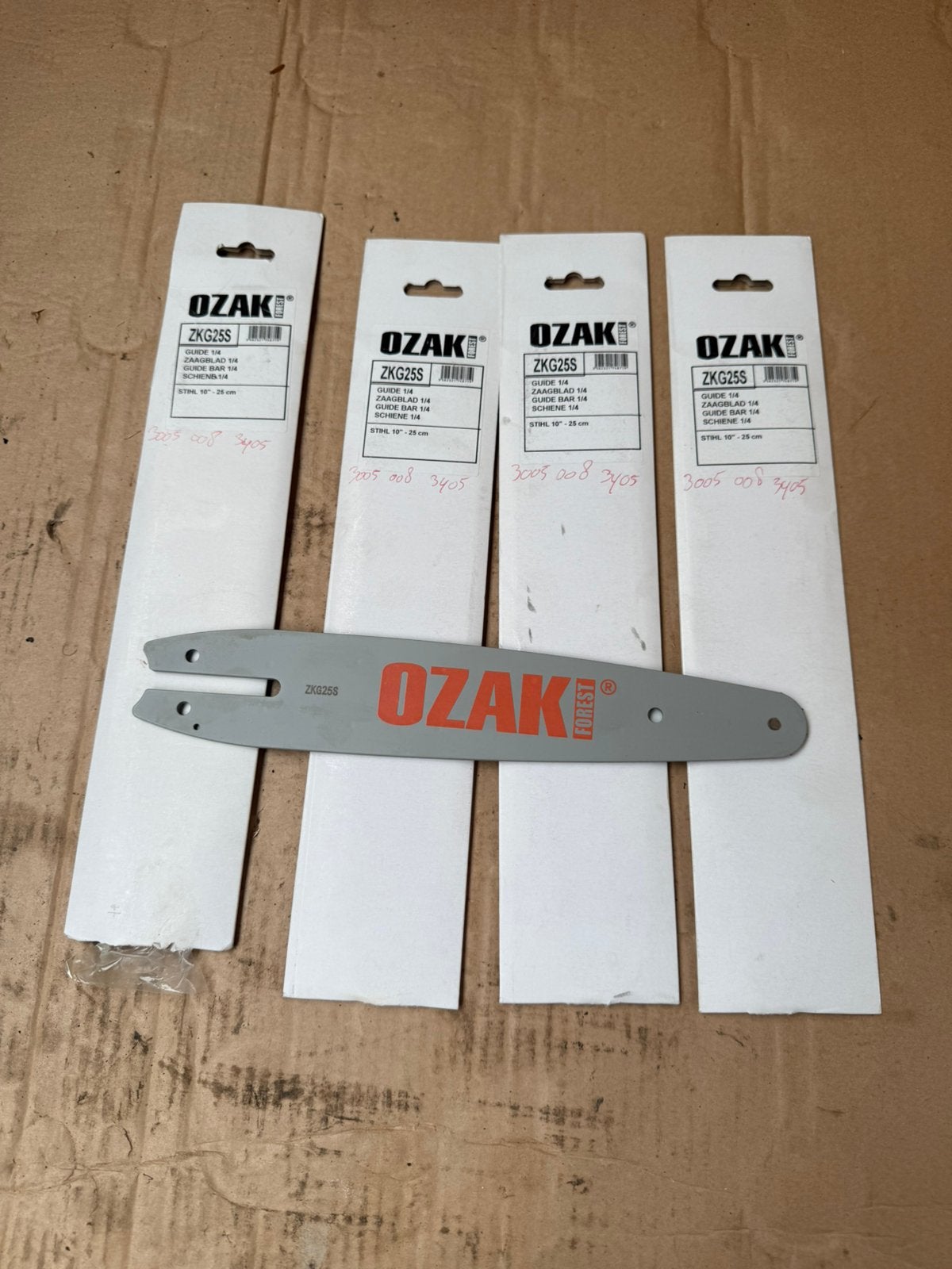 4x Zaagblad zaaggeleider 25 cm voor Stihl 1/4”, Ophalen of Verzenden, Nieuw