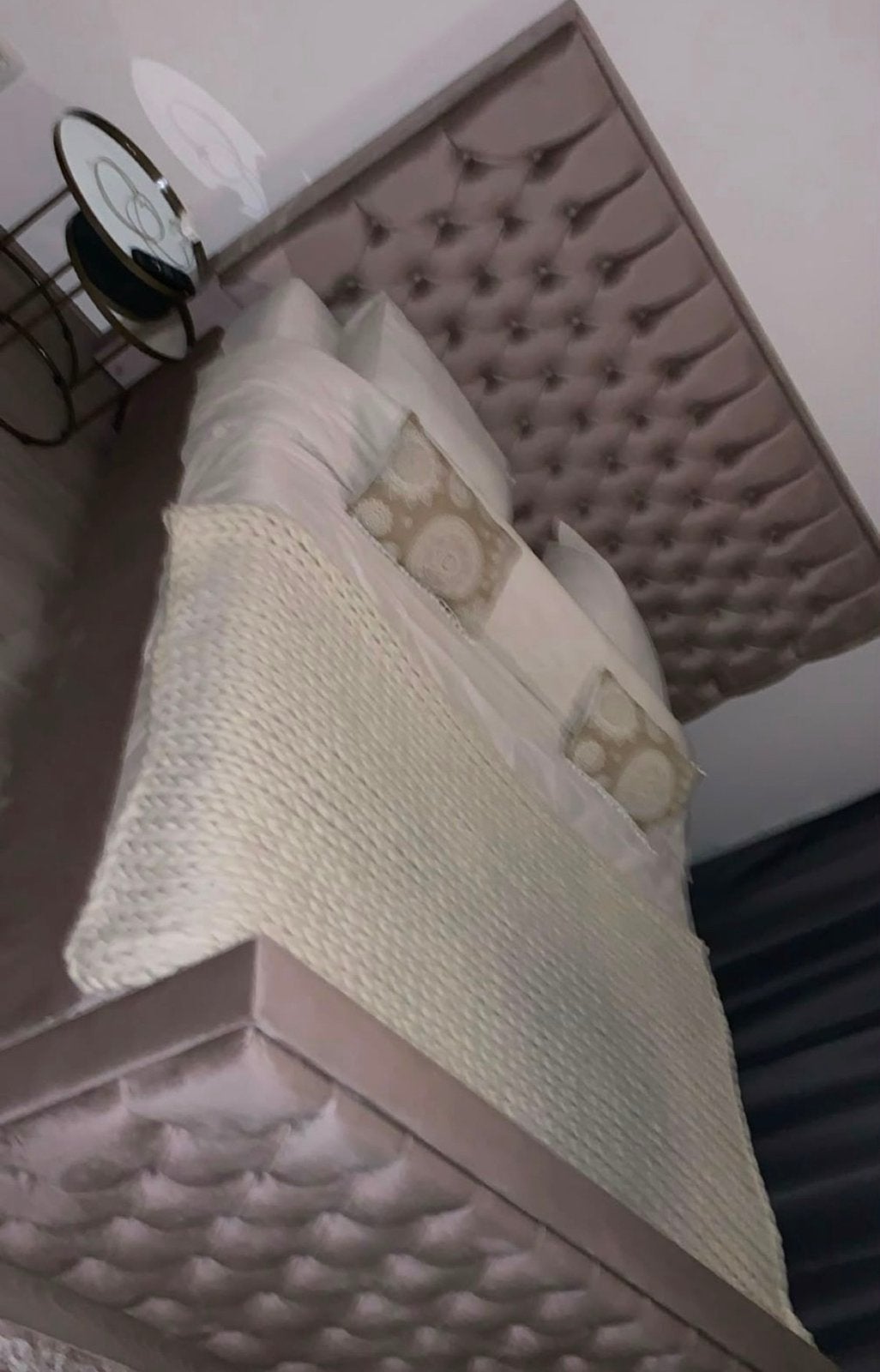 Boxspring tweepersoonsbed, Ophalen, Gebruikt, Tweepersoons, 180 cm
