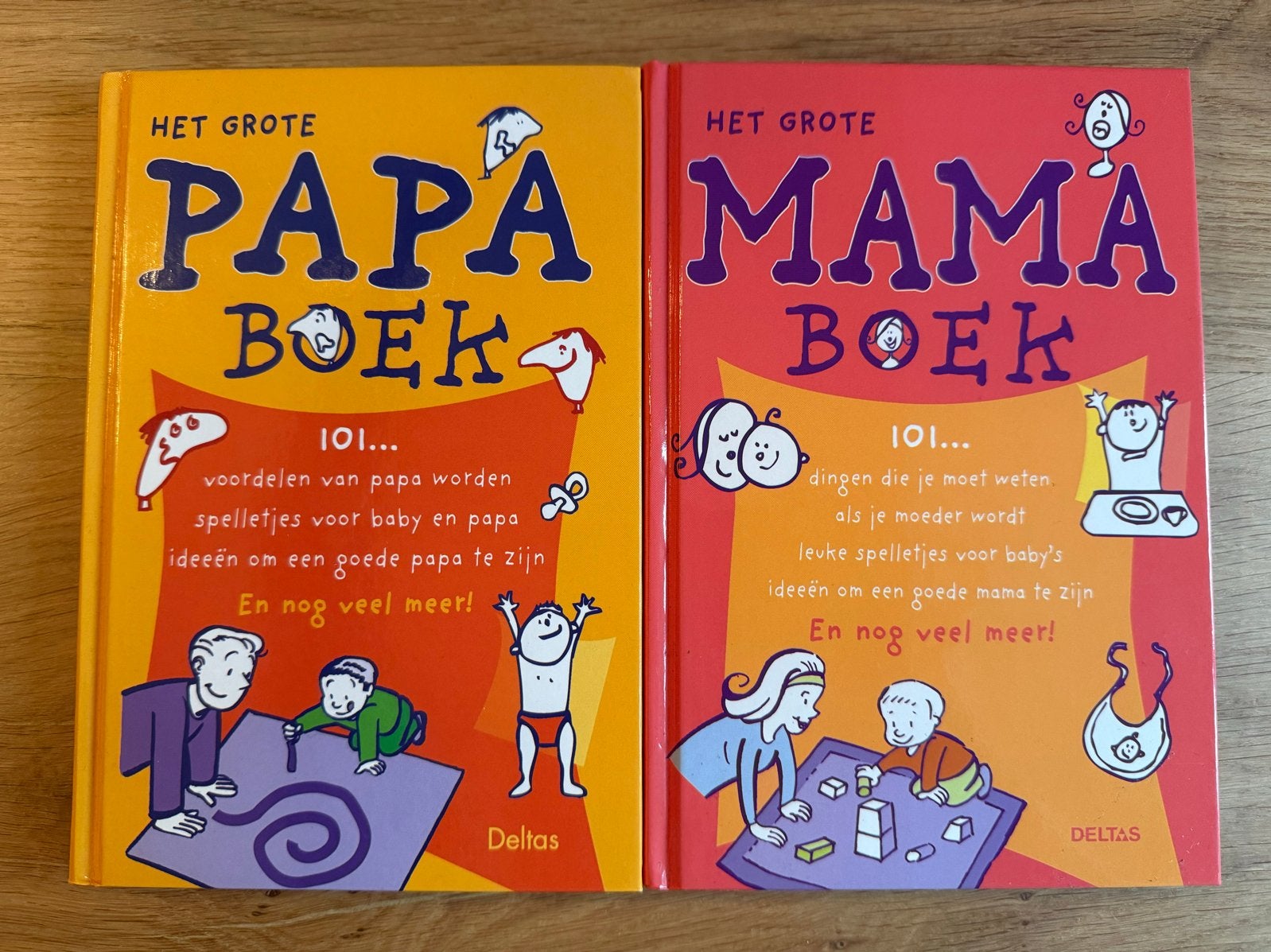Het Grote Papa Boek & Het Grote Mama Boek - Set van 2, Boeken, Ophalen of Verzenden, Zo goed als nieuw, Zwangerschap en Bevalling