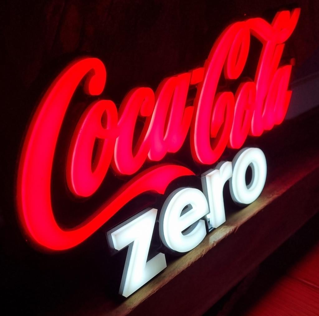 Coca Cola Zero Led Neonbord, Verzamelen, Ophalen of Verzenden
