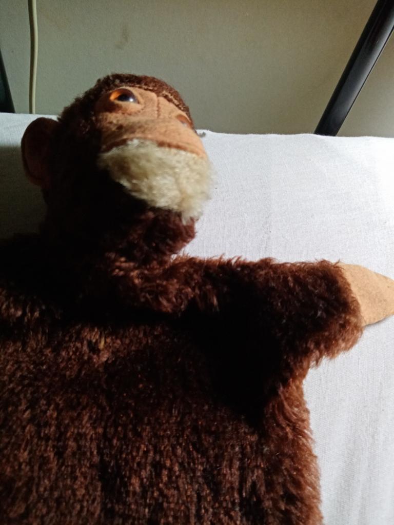 Steiff handspeelgoed aapje uit jaren 60, Ophalen of Verzenden
