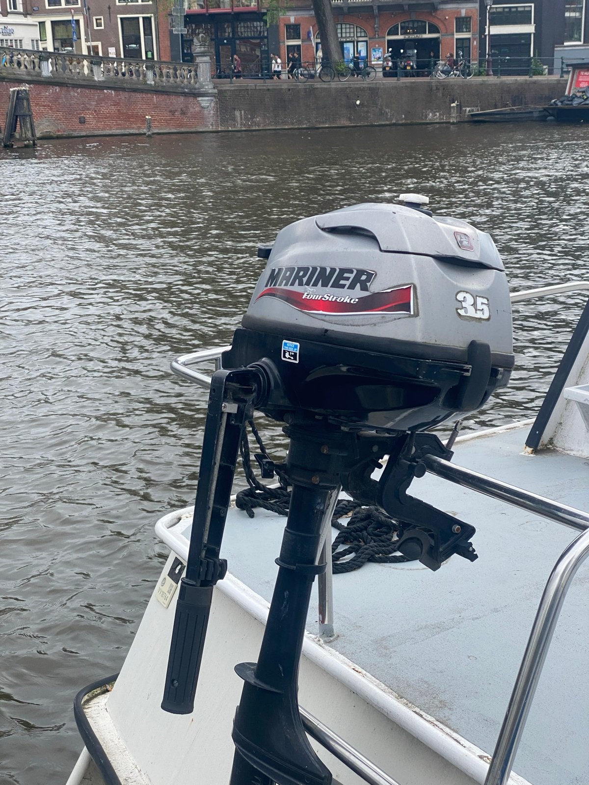 Mariner 3.5 PK buitenboordmotor voor rubberbootje, Ophalen, Gebruikt, Minder dan 5 pk, Viertaktmotor