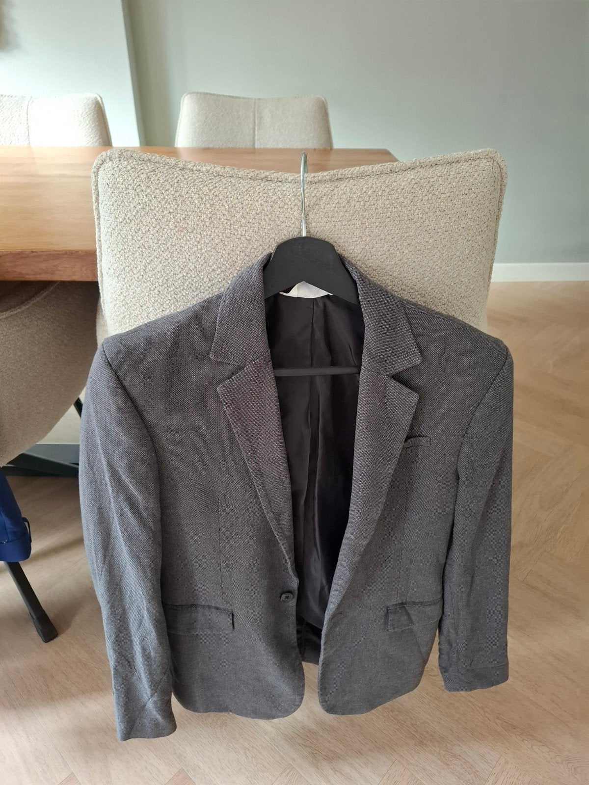 H&M Grijs colbert maat 164 (13-14 jaar), H&M, Ophalen of Verzenden, Zo goed als nieuw, Jongen