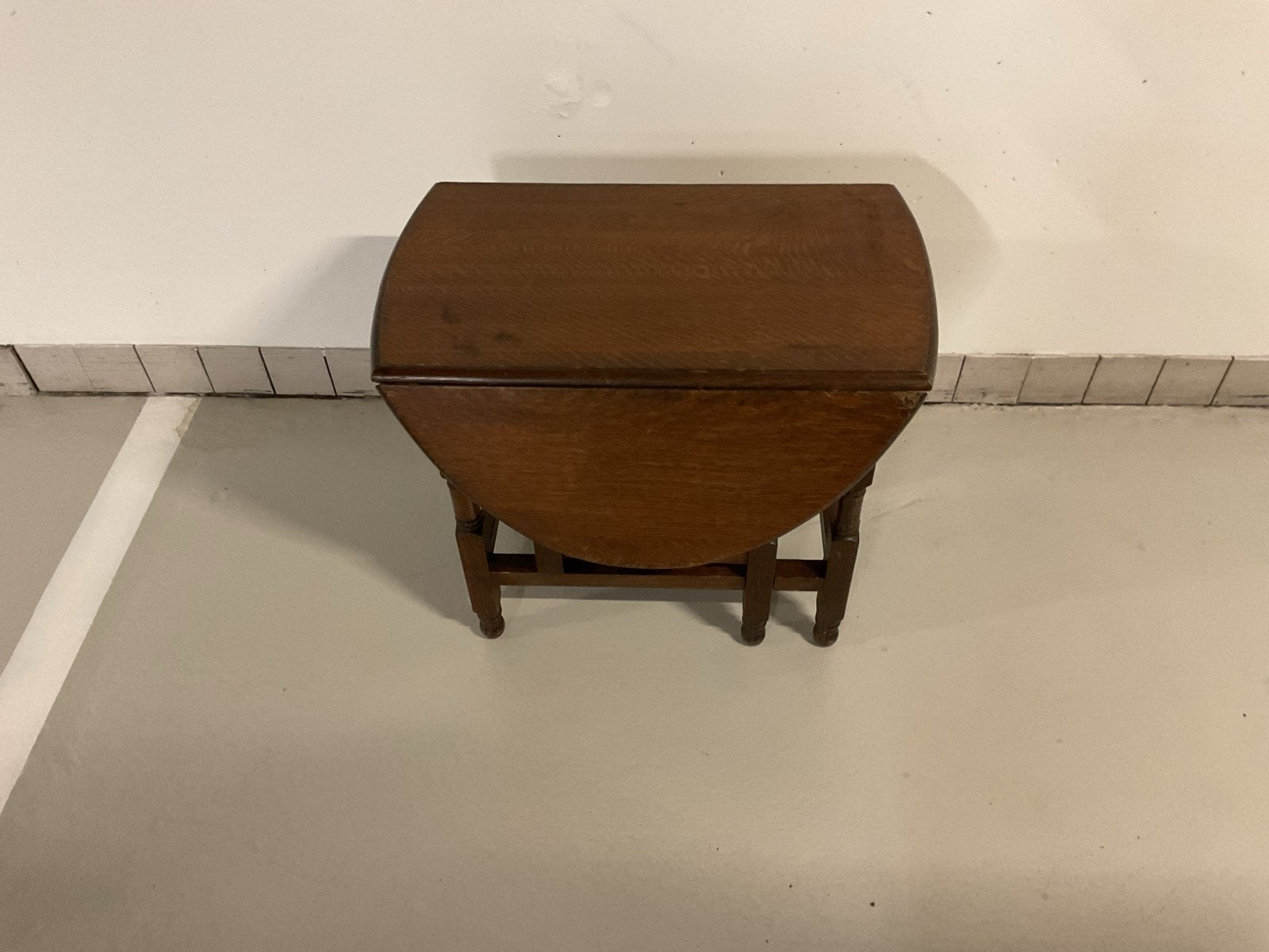 Antieke Eiken Oortafel / Gateleg Tafel, Ophalen
