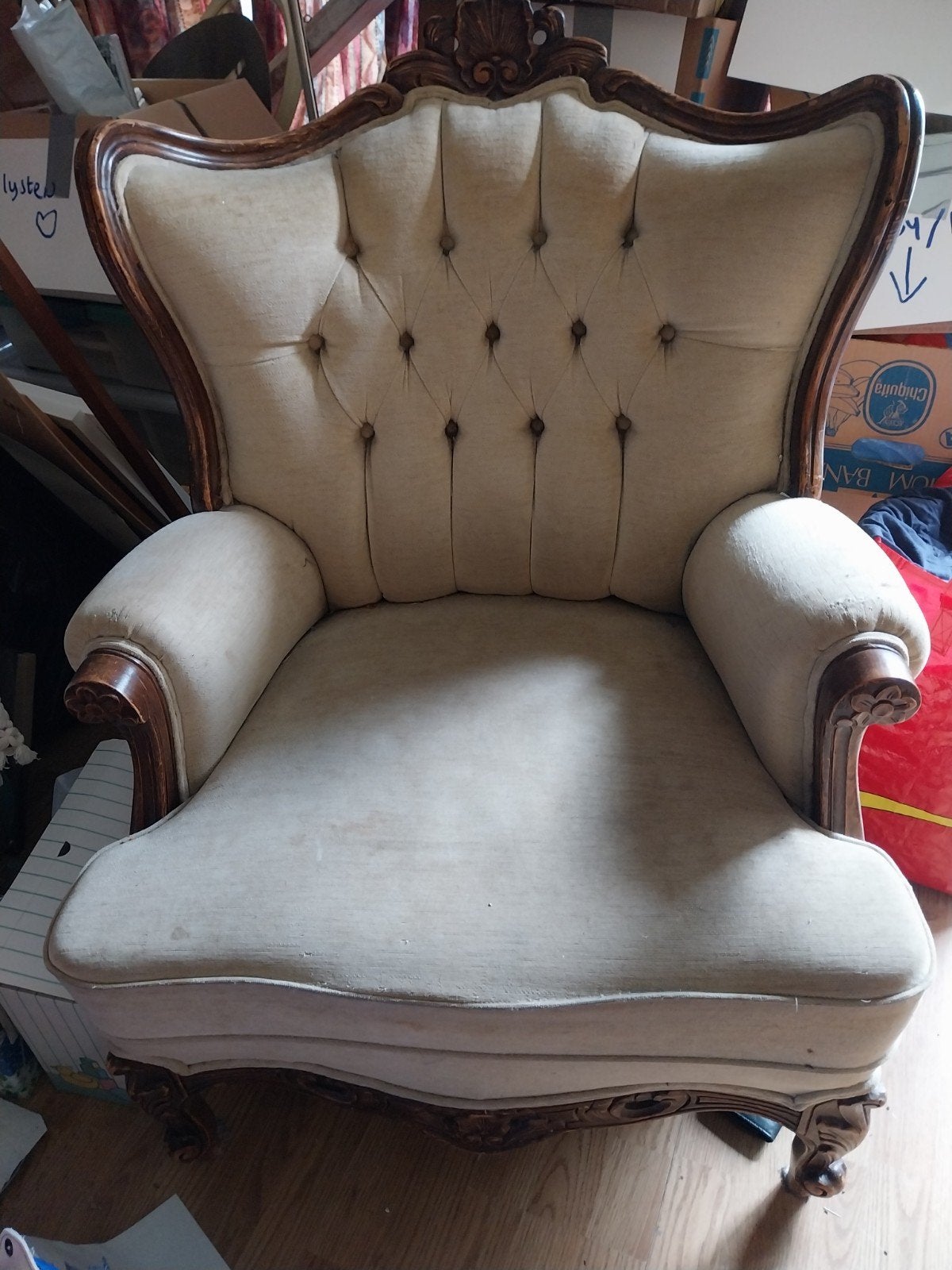 Queen Ann fauteuil, Ophalen