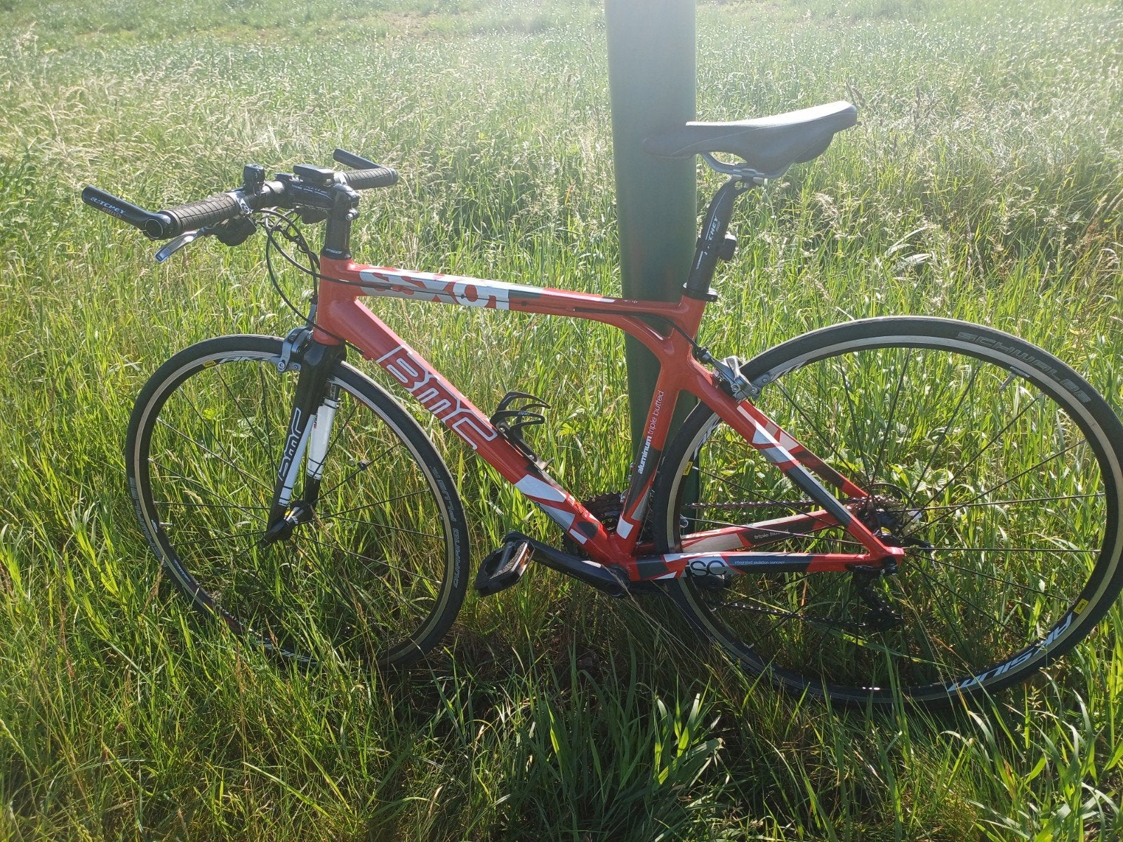 Hybride fitness fiets BMC, Fietsen en Brommers, Gebruikt, Aluminium, Meer dan 20 versnellingen, Ophalen