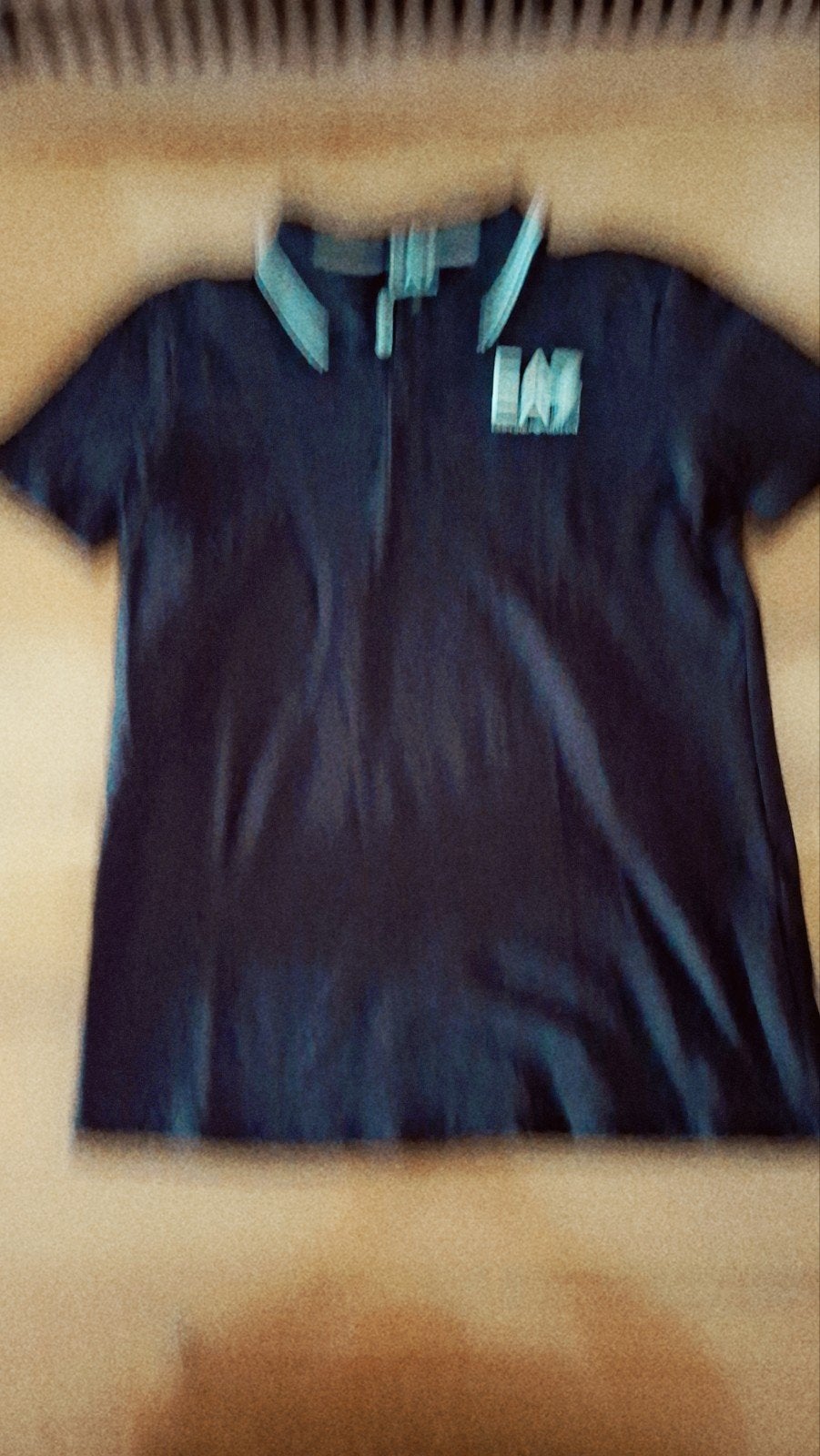Emporio Armani EA7 Polo Shirt Zwart Maat 14A, Ophalen of Verzenden, Zo goed als nieuw, Emporio Armani, Shirt of Longsleeve