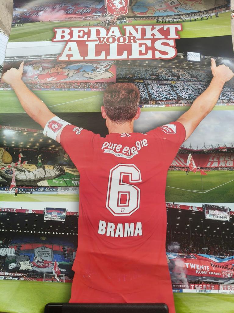 Poster afscheidswedstrijd Wout Brama FC Twente icoon, Ophalen, Rechthoekig Staand, Nieuw, Sport