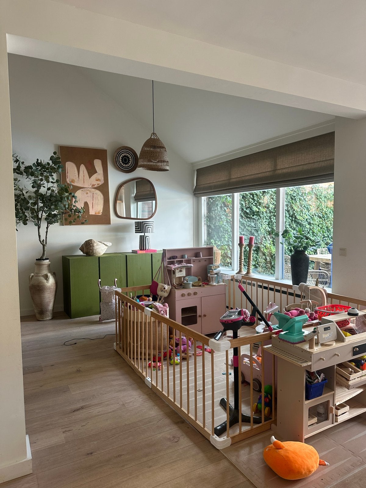 Grondbox met speelmat - Veilig en comfortabel speelplezier, Ophalen, Gebruikt