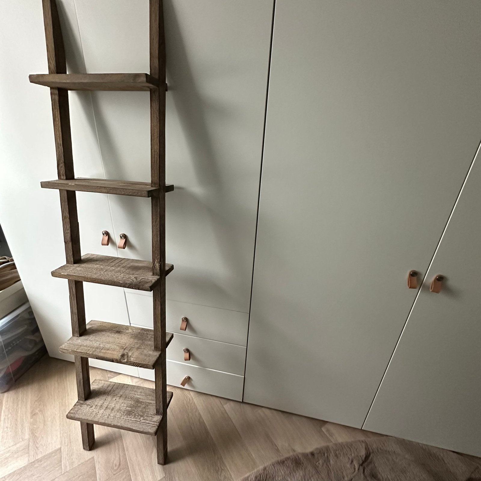 Decoratieve houten ladder - Rustieke stijl, Ophalen, Zo goed als nieuw