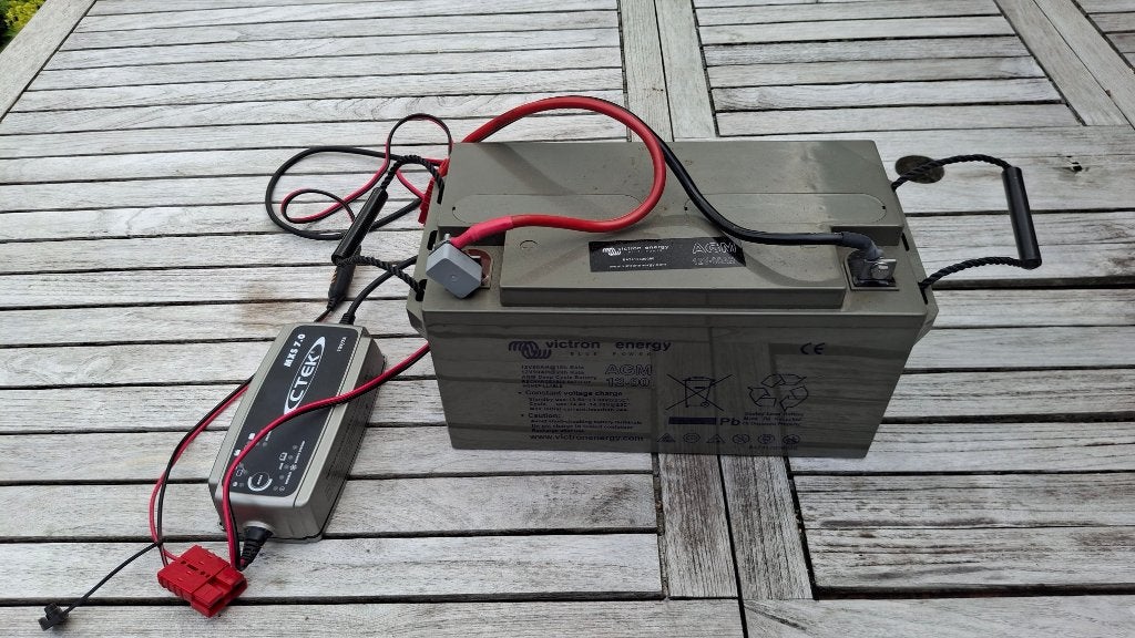 Victron AGM accu 12volt + Ctek lader, Auto-onderdelen, Ophalen of Verzenden, Nieuw