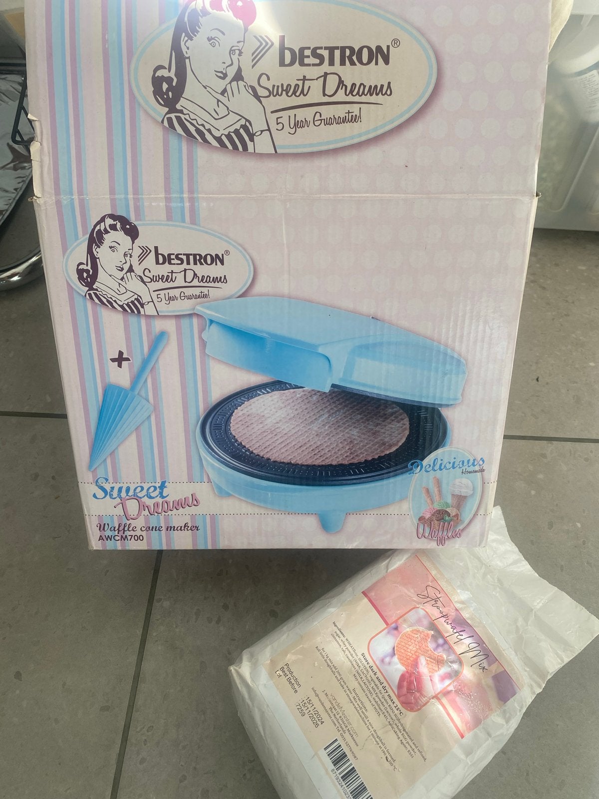 Bestron Sweet Dreams Stroopwafelijzer AWCM700, Ophalen of Verzenden, Zo goed als nieuw