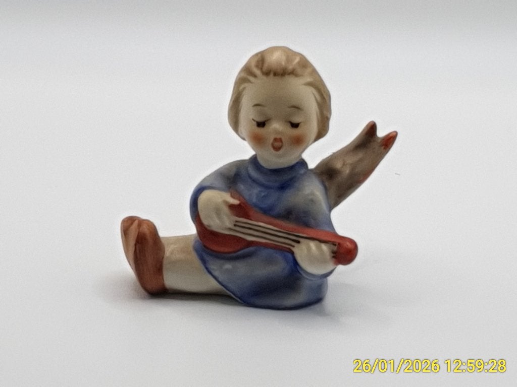 Schattig Goebel Engel Figuur met Gitaar 238 (1967), Ophalen of Verzenden, Zo goed als nieuw, Hummel