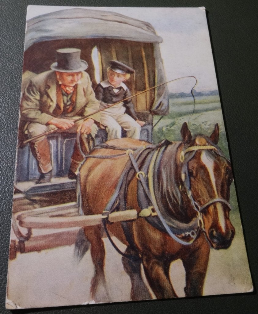 Paarden - Op huifkar - Dickens Ch - Tuck's Post Card - KHo02, Verzenden, Voor 1920, Gelopen, Paard