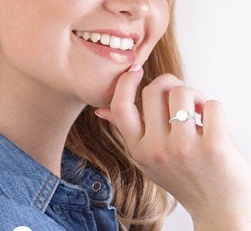 Ring dames 19, IJzer of Staal, 19 tot 20, Nieuw, Ophalen of Verzenden