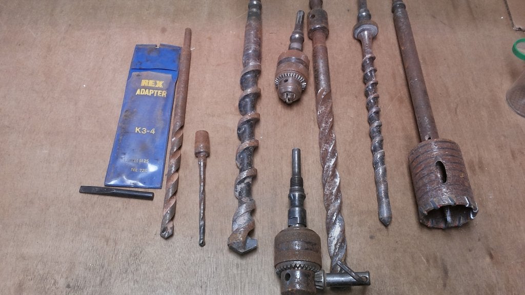 AEG BH25 boorkoppen hamerboren gatboor etc, Verzenden, Gebruikt