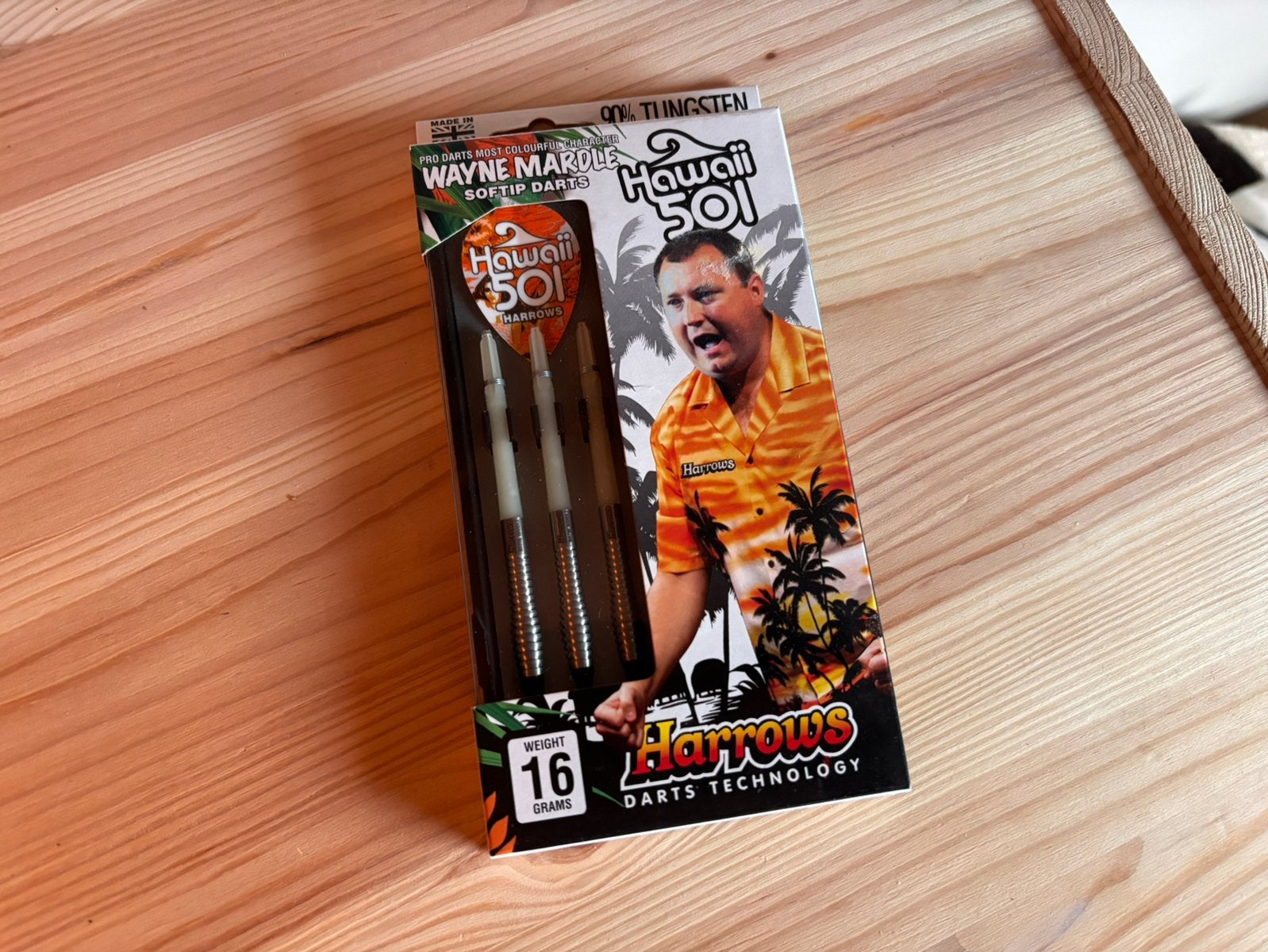 Harrows Wayne mardle darts - 16 gram (softtip), Sport en Fitness, Darts, Ophalen of Verzenden, Zo goed als nieuw, Pijlen