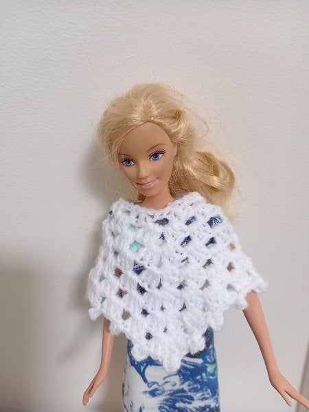 Barbie kleertjes poncho met picootje (verschillende kleuren), Verzenden, Barbie