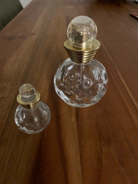 Twee lege parfumflesjes - Christian Dior, Verzamelen, Ophalen of Verzenden, Zo goed als nieuw, Miniatuur