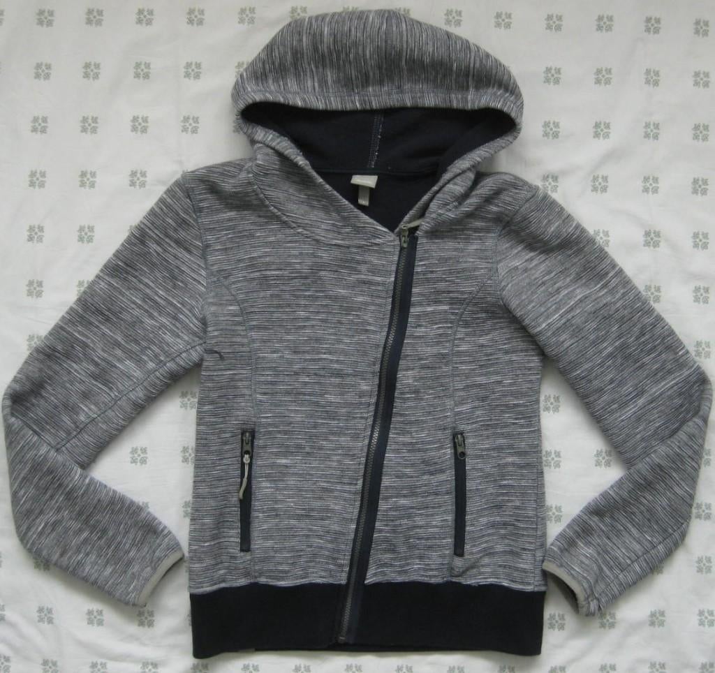 Bench warm vest blauw grijs, capuchon, met rits, maat L =40, Maat 38/40 (M), Blauw, Bench, Ophalen of Verzenden