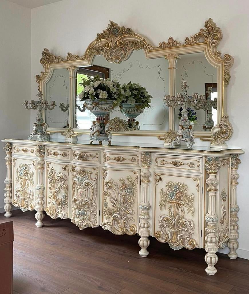 Exclusieve echte barok meubelset van SILIK uit Italië., Huis en Inrichting, Complete inboedels, Ophalen