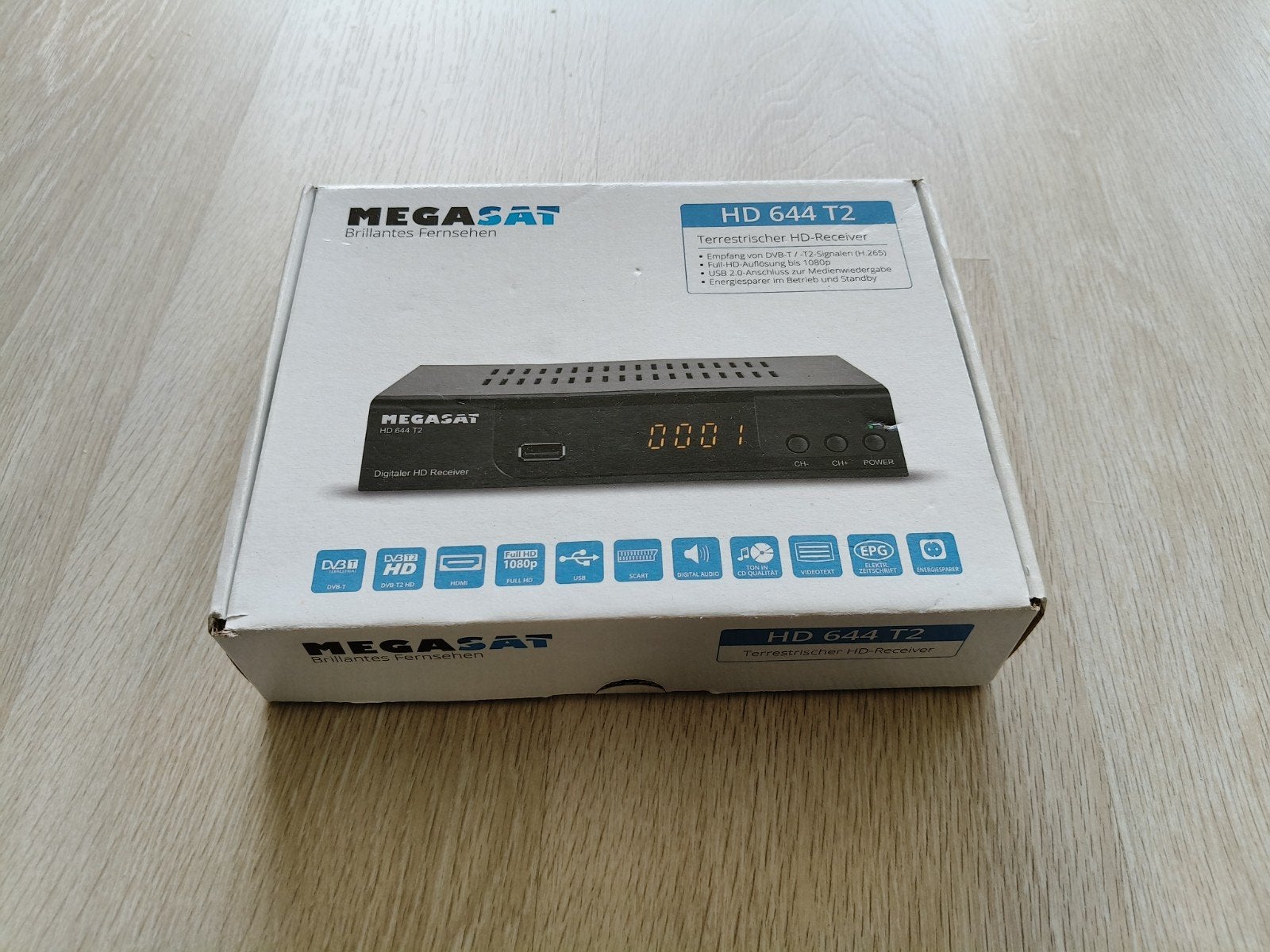 Megasat HD 644 T2 Terrestrische HD-Receiver, Ophalen, Nieuw, Decoder